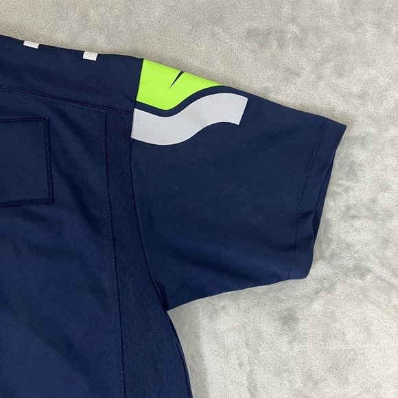 Seattle‎ Seahawks Jersey Youth XL Blue NFL Football Russell Wilson On Field Nike - Picture 15 of 16